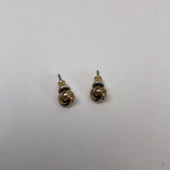 Vintage Small Love Knot Earrings - Picture 3 of 6